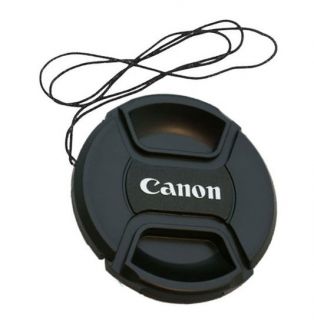 for canon center pinch snap on front lens cap 58mm