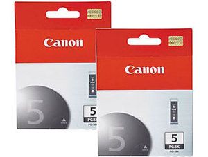   Canon PGI 5BK Black Ink Cartridge 2 Pack PIXMA MP500 MP510 MP520 MP530