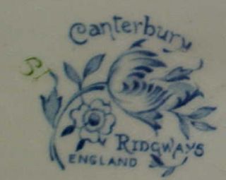 RIDGWAYS CANTERBURY BLUE DINNER PLATE (s) NICE
