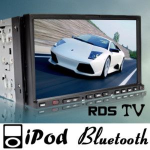 DIN Touch Screen TV Car Stereo MP3 DVD Player DIVX