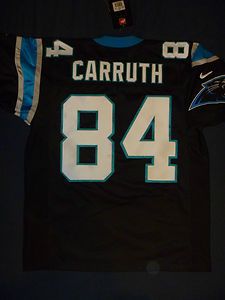 AUTHENTIC Vintage RAE CARRUTH Nike Carolina Panthers Home Jersey 48 XL 