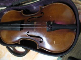 OLD Violin w/ CASE & Bow 1700s Kretzschmann Georg Carl Germany