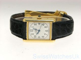 Must de Cartier Tank Gold Plated Silver Watch Shipped from London UK 