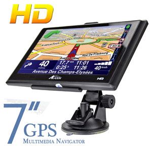 NEW 7 inch CAR GPS NAVIGATION BLUETOOTH FM MP3 MP4 TOUCH SCREEN 4GB 
