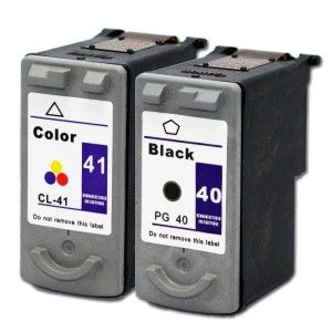 2pk Canon PG 40 CL 41 Ink Cartridge for PIXMA iP2600 MP170 MP180 MP190 