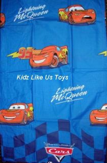 Disney Cars McQueen Ready to Hang Tab Top Curtains