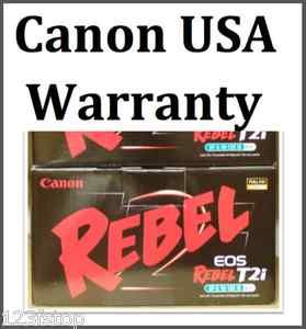 New USA Warranty Canon EOS Rebel T2i Camera Canon USA Warranty Free 