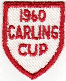 1960 carling cup uniform patch cleveland oh rare 1960 carling cup 