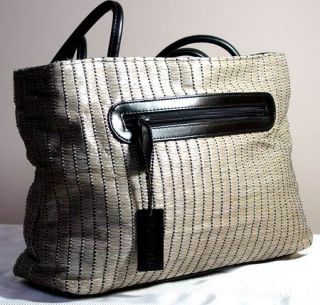 Carlos Falchi Sport Straw Handbag Purse Shoulder Bag