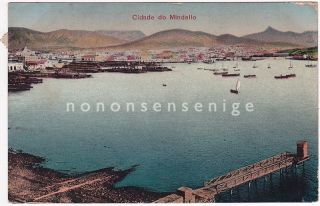 CAPE VERDE ISLANDS Cabo Verde CIDADE do MINDELLO POSTCARD 1915