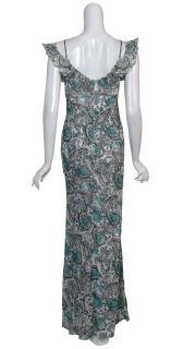 Carolina Herrera Silk Paisley Gown Dress $3790 4 New