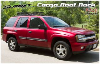The cargo roof rack adds storage space to the top of a vehicle