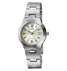 Casio LTP 1241 Womens Stainless Steel Watch with Date Window