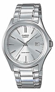 CASIO MTP1183A 7A MENS STAINLESS STEEL ANALOG DRESS WATCH SILVER DIAL 
