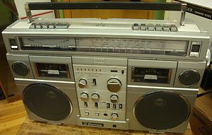   Emerson CTR 966 CTR966 Dual Cassette Deck Tape Recorder Stereo Boombox