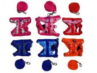 leash soft harness for puppy dog cat chihuahua and big rabbit 100 % 