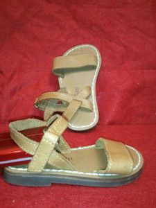 Baby Gap Leather Caramel Tan Baby Girl Sandals Size 3