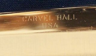 lovely carvel hall stainless carving set w overlay