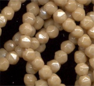 Antique Beads Carmel Pearl English Cuts Rough Cut 3mm Lot