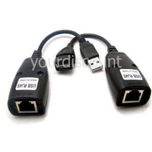 USB to RJ45 LAN Extension Adapter Cat5e Cat6 Cable New