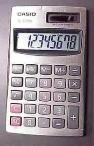 Casio SL 300SV Basic Calculator Used in good working condition