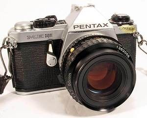   Super 35mm Film SLR Pentax A 50mm F1 7 Lens Clean Working Case