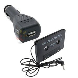 Car Cassette Adapter Converter Charger for iPod MP3