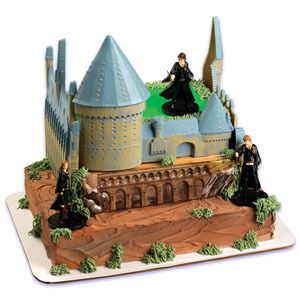 Harry Potter Birthday Cake on Harry Potter Cake Topper Decoration Party Kit Castle Birthday Set Kit
