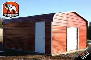 Fully Enclosed Metal Carport Garage or Storage Shed $2 955 Installed 