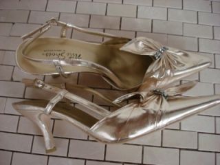 CARLO FELLINI Michelle Nite Shoes and Fiona Gold Handbag Set