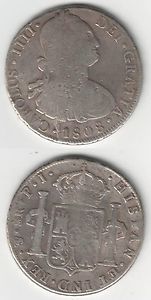Peru Potosi 1 8 Reales 1808 P J Carlos IIII