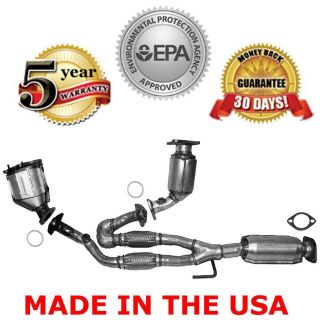   & Rear Catalytic Converter & Engine Flex Y Pipe W/Converter + Gasket