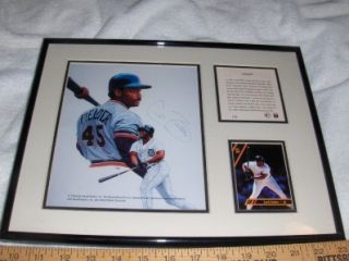 Framed 1993 Cecil Fielder Kelly Russell Studios Lithograph Signed