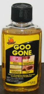   GONE 3oz Citrus Cleaner Pretreat Laundry Grease Gum Ink Labels Remover