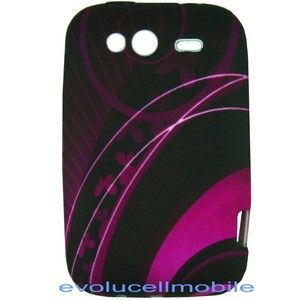   Wildfire S Burgundy designer cell phone cover case flexible rubberized