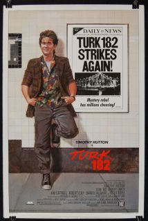 Turk 182 1985 Timothy Hutton Kim Cattrall 1SHT Original Movie Poster 