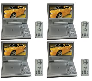 axn 6072 7 lcd widescreen portable car home dvd cd mp3 player silver 