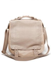 CC Skye Onie Messenger Bag Shoulder Bag Purse in Python Cream