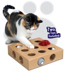 SmartCat Peek and Play Toy Box w 2 Toys Stimulating