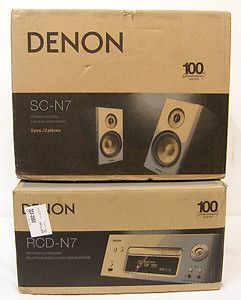 DENON RCD N7 NETWORK CD RECEIVER AND DENON SC N7 SPEAKER SYSTEM