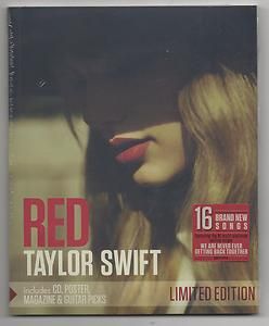 Taylor Swift RED CD  Exclusive Limited Edition Book Poster 