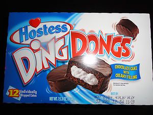 Hostess Ding Dongs Chocolate Cake Creamy Filling While They Last