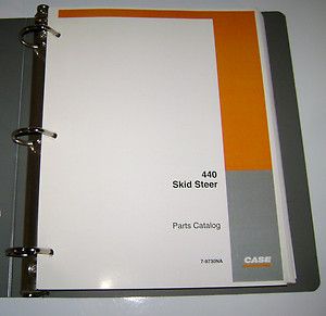 Case 440 Skid Steer Loader Parts Catalog Manual Book Binder original 7 