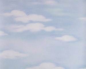 Sky Clouds Feature Wall Ceiling Wallpaper Blue
