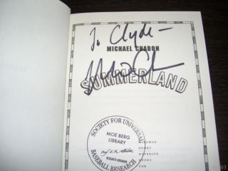 Summerland by Michael Chabon Signed 1st Edition 2002