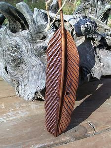 Chainsaw Carved Feather Eagle Bear Wood Carving Decor Art Rustic Cabin 