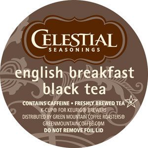KEURIG K CUP CELESTIAL SEASONINGS ENGLISH BREAKFAST BLACK TEA TEA