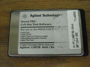 HP Agilent 11807B 044 Cell Site Test Software