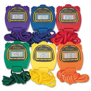 Champion Water Resistant Stopwatch 1 100 Second Assorted Color Shock 