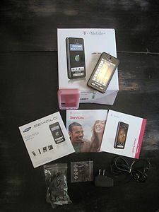 Samsung Behold T919 Cell Phone Bundle Touch Screen T Mobile Excellent 